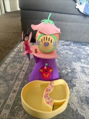 Fairy Treehouse Playset w/ Fairy Figure & Light-Up Feature – EUC